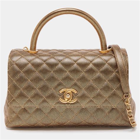 chanel coco handle large|chanel coco top handle small.